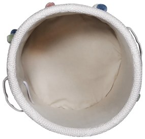 Jasnobrązowy tekstylny dziecięcy kosz na zabawki ø 30x35 cm Taupe – Kindsgut