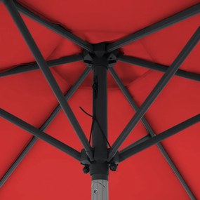 Doppler LIFE parasol ogrodowy 180 cm czerwony