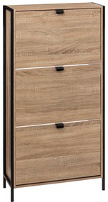 Szafka na buty ALIAJ, 3 przegrody, 63,2 x 24 x 122 cm