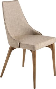 Krzesło z brązowej tkaniny 4032 ANGEL CERDA