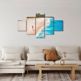 Obraz - Bieg na plaży (125x70 cm)
