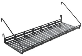 Czarny metalowy komponent – półka 43x15 cm Mural – Metaltex