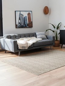 Dywan nowoczesny Perles Romby beżowo-kremowe 200 cm x 280 cm