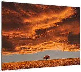 Obraz na szkle chmur (70x50 cm)