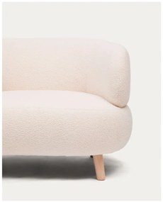 Beżowy fotel z materiału bouclé Luisa – Kave Home
