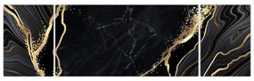Obraz złotej abstrakcji (170x50 cm)