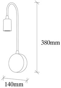 Czarny kinkiet Baston – Opviq lights