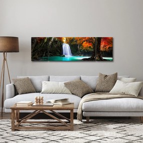 Obraz - Szmaragdowa Laguna (170x50 cm)