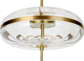 Lampa wisząca z okrągłym kloszem szklanym Chaplin 360