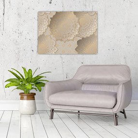 Obraz - Mandale w złotych odcieniach (70x50 cm)