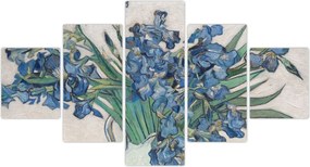 Obraz - Vincent van Gogh, Irises, reprodukcje (125x70 cm)