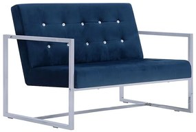 Granatowa sofa 2-osobowa - Aparro