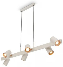 Briloner 4058064 - Żyrandol na linkach ERA 6xGU10/10W/230V kremowy
