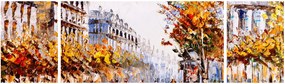 Obraz - Ulica w Paryżu (170x50 cm)
