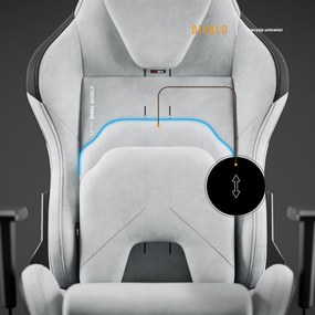 Fotel gamingowy materiałowy Diablo X-One Prime Normal Size, Nightwolf Moon