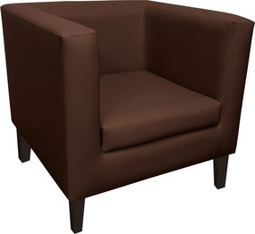 Fotel Monaco tkanina Eko-skóra : Kolor nogi - Venge, Kolor tkaniny - EKO-SKÓRA - 2D, Wysokość nogi - 15 cm
