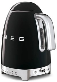 Czarny czajnik elektryczny ze stali nierdzewnej 1,7 l Retro Style – SMEG
