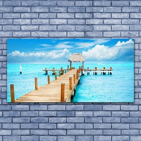 Obraz canvas na ścianę Most Wiszący nad Falami