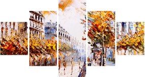 Obraz - Ulica w Paryżu (125x70 cm)