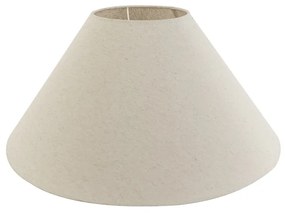 Abażur z tkaniny beżowy okrągły stożkowy 55/19/26Wiejski/ Rustykalny / Vintage