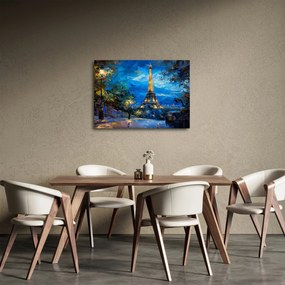 Obraz - Obraz olejny przedstawiający wieżę Eiffla (70x50 cm)
