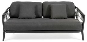 Ciemnoszara sofa ogrodowa Diamond – Diphano