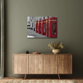 Obraz - Budki telefoniczne w Londynie (70x50 cm)