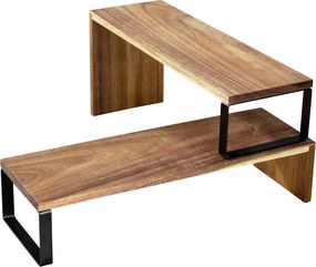 Półka kuchenna narożna, drewno akacjowe, Vali, WENKO