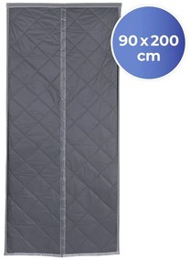 Zasłona termiczna na drzwi w szaro-srebrnym kolorze 90x200 cm – Maximex