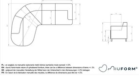 Biały narożnik (lewostronny) Bella Siena – Miuform