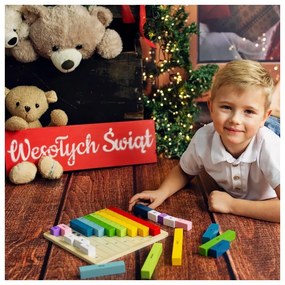Tooky toy drewniana tablica matematyczna nauka liczenia liczydło