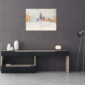 Obraz - Akwarelowy las (70x50 cm)