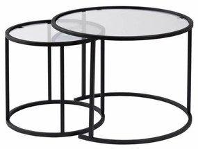 Zestaw stolików konferencyjnych Aurum Black 60 cm, 2 szt.