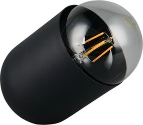 Czarna metalowa lampa stołowa (wysokość 13,5 cm) Nara – Reality