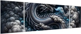 Obraz – Smok w dymie (170x50 cm)