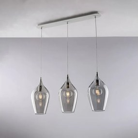 Tor Ares Iron z szarym szkłem Pyrex 3 światła dł. 75 x 10 BL273-BIN3-GR