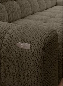 Narożnik COCOON S w układzie L z elektryczną regulacją siedziska Lewostronny w tkaninie JAGUAR 08