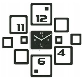 Stylowy zegar na ścianę nowoczesny naklejany ozdobne elementy dekoracyjny