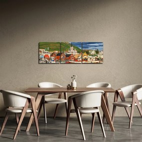 Obraz - Húsavík (z zegarem) (90x30 cm)
