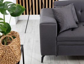 Narożnik z funkcją spania SOLANGE VELVET zielony prawy ELTAP