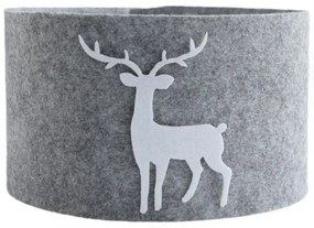 Pokrowiec na choinkę DEERBOX z reniferem, szary