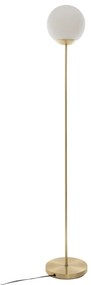 Lampa stojąca z okrągłym kloszem, metalowa, 134 cm