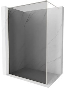 Mexen Kioto-XF ścianka prysznicowa Walk-in z ramką 90 x 202 cm, grafit 10 mm, nikiel szczotkowany - 800-090-104-97-40-X