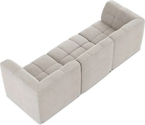 Beżowa aksamitna sofa 255 cm Aloha – Makamii
