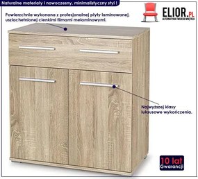 Modernistyczna komoda Kaloe C6 - biały połysk