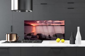 Panel Kuchenny Kamienny Brzeg Oceanu