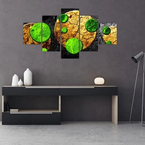 Obraz abstrakcji - Kule (125x70 cm)