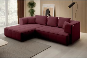 Narożnik ALBIO S Lewostronny z elektryczną regulacją siedziska, funkcja spania, wolnostojący w tkaninie EDEN 09 WERSAL