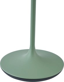 Lampa stołowa zielona z LED IP65, ładowalna ze stacją ładującą - Bass