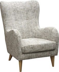 Elegancki fotel Roland z profilowanym siedziskiem i oparciem